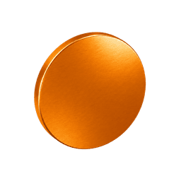 An amber coin dropping into the wallet